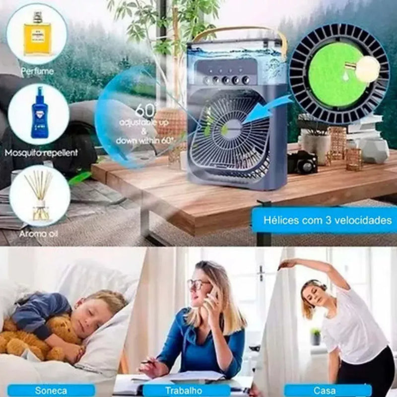 Mini Ar Condicionado Climatizador Umidificador Ventilador | Panda Aromas